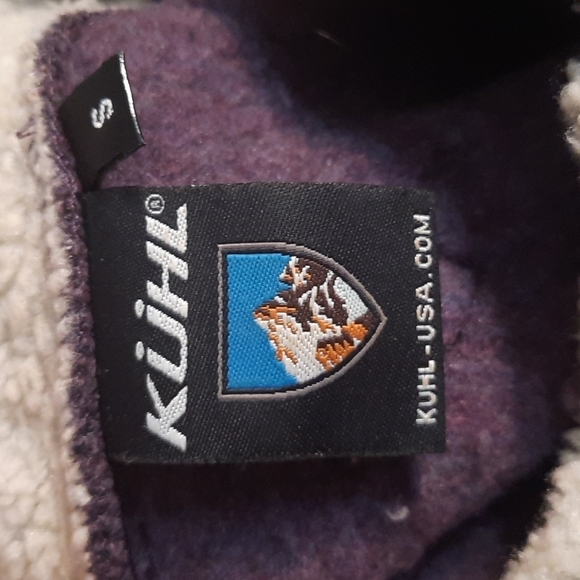 Kuhl Alfpaca Fleece Silver Oak Purple Zip Up Jacket Size Small - Picture 4 of 5